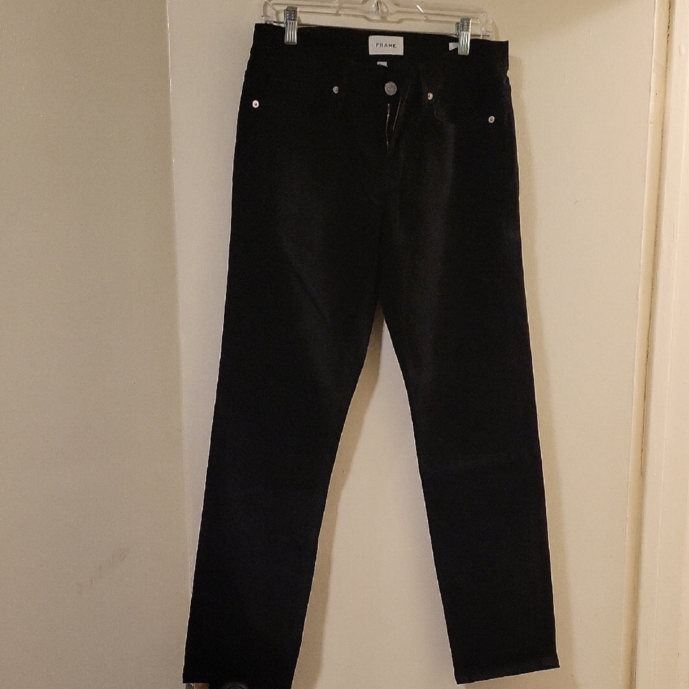 Frame Denim Black Slim Straight Men's Jeans